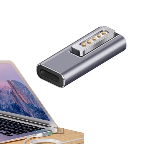 USB C Magnet Adapter für MacBook Pro/Air - USB C zu Magnetische T-Spitze für MacBook Pro/Air nach 2012 PD 45W-100W Ladegerät,USB C zu Magnetic T-Spitze Konverter - Magsafe 2, 100W C-zu-C Kabel von Hsupez