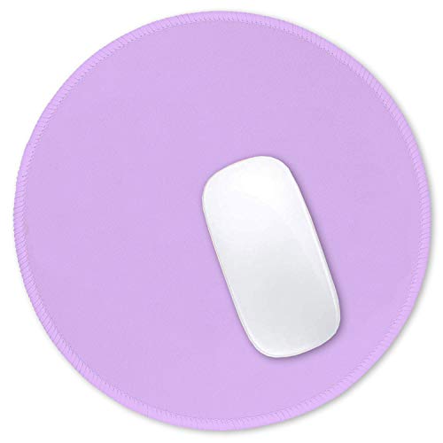 Hsurbtra Mouse Pad, Premium-Textured Small Round Mousepad 8.7 x 8.7 Inch, Stitched Edge Anti-slip Waterproof Rubber Mouse Mat, Pretty Cute Mouse Pad for Office Home Gaming Laptop Men Women Kids Purple von Hsurbtra