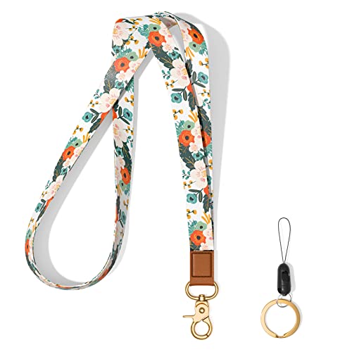 Hsxnam Schlüsselband Umhängeband Lang, Neck Lanyard mit Metall Ring und Echtem Lede, Schlüsselband für Frauen Männer Handy Schlüssel Arbeitskarte ID-Karten Hsxnam Schlüsselband Umhängeband Lang, Neck Lanyard mit Metall Ring und Echtem Lede, Schlüsselband für Frauen Männer Handy Schlüssel Arbeitskarte ID-Karten von Hsxnam
