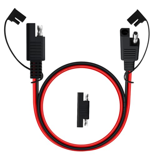 HuaLiSiJi SAE Verlängerungskabel 14 AWG SAE Kabel Verlängerung 12V 24 V für Auto Motorräder Solarpanel (0.5m) von HuaLiSiJi