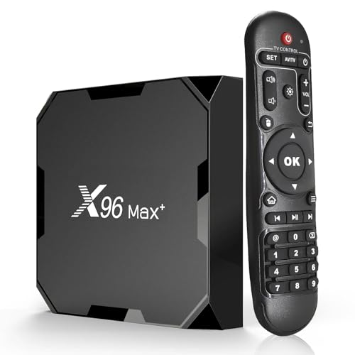 Android 9.0 TV-Box, Smart Media Player 4 + 32 GB HD TV Box mit Fernbedienung, unterstützt 4 K/3D 2,4 & 5 GHz WiFi BT 4.0 USB 3.0 1000 M LAN Android Box von Huafeliz