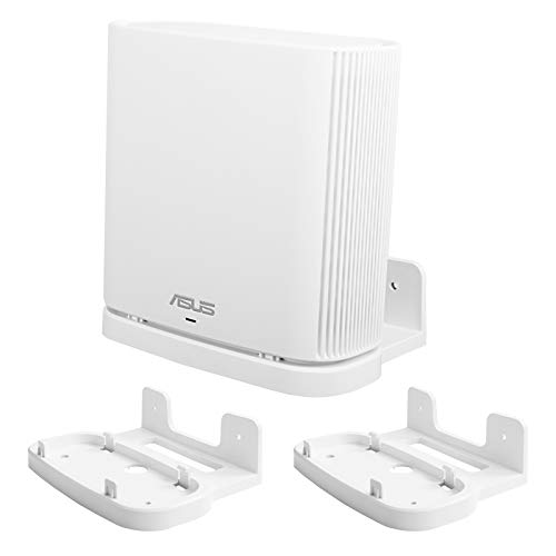 BECEMURU Wandhalterung, Ständer, Huafly Stabilität, ABS-Wandhalterung, Schutzhalterung, Ständer, Router-Schutz für Asus ZenWiFi AC/AX Whole-Home Tri-Band Mesh WiFi 6 System (CT8/XT8) (Weiß, 2 Stück) von Huafly