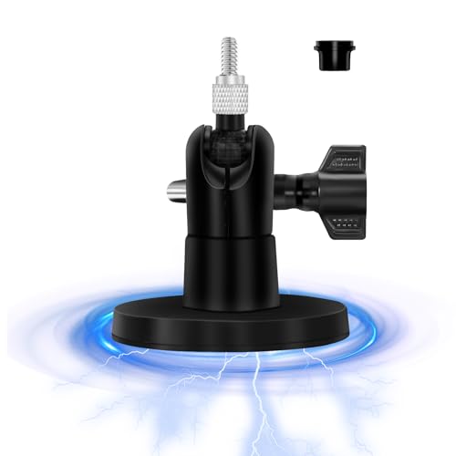 Magnetische Wandhalterung für Blink Outdoor,BECEMURU 360° schwenkbar,starke Magnethalterung für Blink XT/XT2,Blink Mini und alle Überwachungskameras mit standardmäßigem 1/4 Zoll Schraubenloch(schwarz) von Huafly
