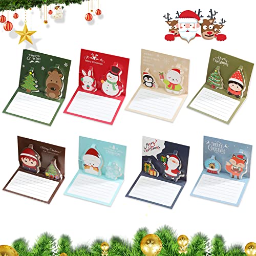 Huahuanghui 16 Pcs Weihnachtskarte, Weihnachtskarten mit Umschlag Set, 3D Weihnachten Karten, Weihnachtskarten-Cartoon-Stil für Kinder Huahuanghui 16 Pcs Weihnachtskarte, Weihnachtskarten mit Umschlag Set, 3D Weihnachten Karten, Weihnachtskarten-Cartoon-Stil für Kinder von Huahuanghui