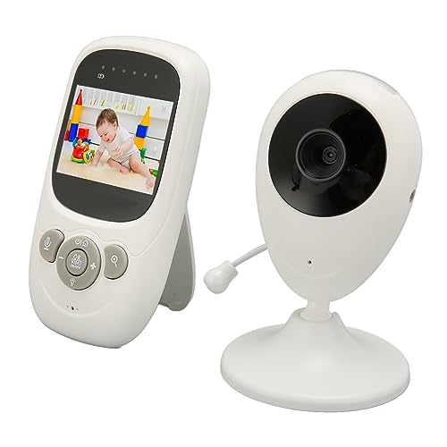 Babyphone, Echtzeit-Temperaturüberwachung, Plug-and-Play, 100–240 V, 2,4-Zoll-Display, Kabelloses Babyphone für Zuhause (EU-Stecker) von Huairdum