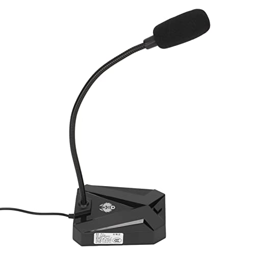 Huairdum Laptop-Mikrofon, Metallschlauch-Design, 360° Omnidirektionaler Tonabnehmer, Rauschunterdrückung, Desktop-Mikrofon für Konferenzen, Karaoke für Spiele (Löwenkopf) von Huairdum