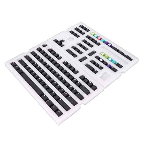 Huairdum Mechanische Tastatur-Tastenkappen, professionelles PBT-Material, 128 Tasten, universelles Tastaturgeschenk, PBT-Tastenkappen von Huairdum