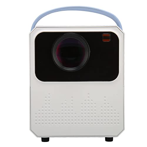 Huairdum -Projektor, Videofilmprojektor Stereo-Surround-Sound-Lautsprecher 4-Punkt-Trapezkorrektur 1080P 4K für Zuhause für Smartphone (EU-Stecker) von Huairdum