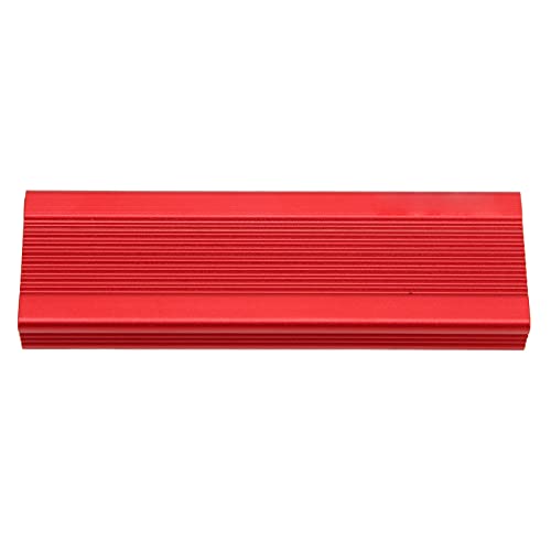 Huairdum SATA-SSD-Gehäuse, Plug-and-Play USB 3.1 SATA M.2 Dual Protocol 2280 Mm Aluminiumlegierung (Rot) von Huairdum