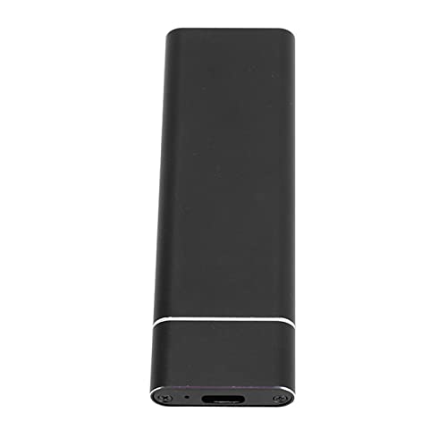 Huairdum SSD-Gehäuse, NVME-SSD-Gehäuse mit Zwei Protokollen Plug-and-Play USB 3.1 Typ C 2242 Mm mit Hoher Wärmeableitung (Schwarz) von Huairdum