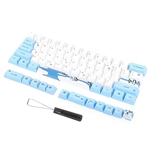 Huairdum pbt keycaps Mechanisches, 73-teilige Tastatur-Tastaturkappe, Sublimations-Tastenkappe, mit kräftiger Farbverschleiß-PBT-Tastaturkappe für mechanische(6064 Penguin) von Huairdum