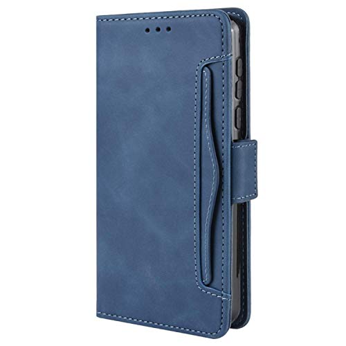 HualuBro Handyhülle für CUBOT C30 Hülle Leder, Flip Case Cover Stoßfest Klapphülle Handytasche Schutzhülle für CUBOT C30 Tasche (Blau) von HualuBro