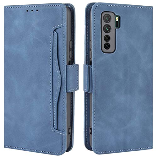 HualuBro Handyhülle für Huawei P40 Lite 5G Hülle Leder, Flip Case Cover Stoßfest Klapphülle Handytasche Schutzhülle für Huawei P40 Lite 5G Tasche (Blau) von HualuBro