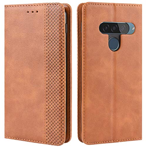 HualuBro Handyhülle für LG G8S ThinQ Hülle, Retro Leder Stoßfest Klapphülle Schutzhülle Handytasche LederHülle Flip Case Cover für LG G8S ThinQ Tasche, Braun HualuBro Handyhülle für LG G8S ThinQ Hülle, Retro Leder Stoßfest Klapphülle Schutzhülle Handytasche LederHülle Flip Case Cover für LG G8S ThinQ Tasche, Braun von HualuBro