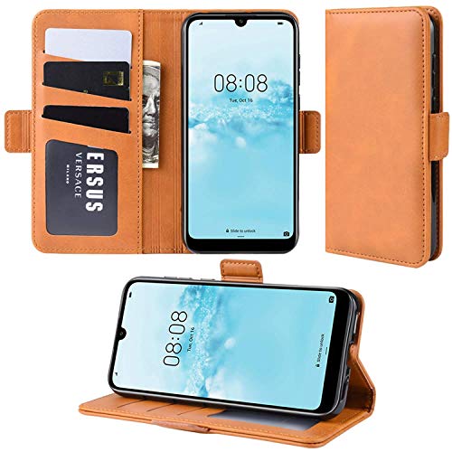 HualuBro Handyhülle für Nokia 7.2 Hülle, Nokia 6.2 Hülle, Premium PU Leder Brieftasche Schutzhülle Handytasche LederHülle Flip Case Cover für Nokia 7.2 / Nokia 6.2 Tasche - Orange von HualuBro