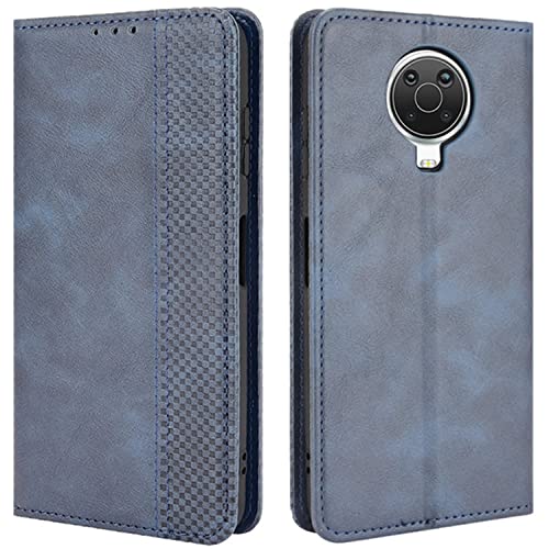 HualuBro Handyhülle für Nokia G10 Hülle, Nokia G20 Hülle Leder, Magnetisch Stoßfest Schutzhülle Klapphülle Handytasche Flip Case Cover für Nokia G10 / Nokia G20 Tasche, Blau von HualuBro