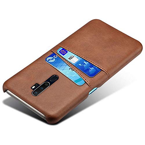 HualuBro Handyhülle für Oppo A5 2020 / Oppo A9 2020 Hülle Leder, Ultra Slim Stoßfest Schutzhülle Bumper Case Cover Lederhülle Backcover für Oppo A5 2020 / Oppo A9 2020 Tasche (Braun) von HualuBro