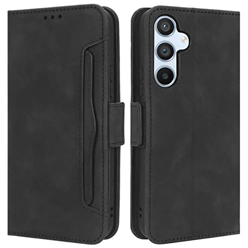 HualuBro Handyhülle für Samsung Galaxy A54 5G Hülle Leder, Flip Case Cover Stoßfest Klapphülle Handytasche LederHülle Schutzhülle für Samsung Galaxy A54 5G Tasche (Schwarz) von HualuBro