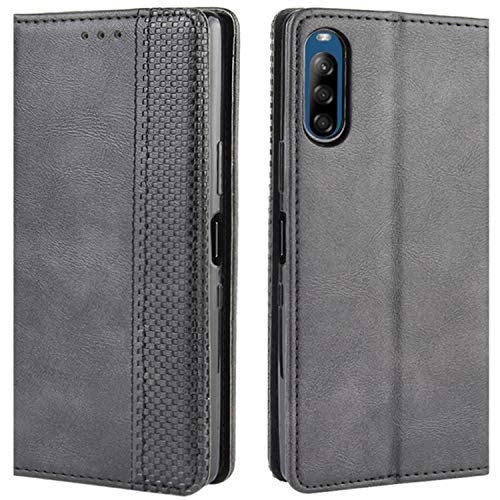 HualuBro Handyhülle für Sony Xperia L4 Hülle, Retro Leder Stoßfest Klapphülle Schutzhülle Handytasche LederHülle Flip Case Cover für Sony Xperia L4 Tasche, Schwarz HualuBro Handyhülle für Sony Xperia L4 Hülle, Retro Leder Stoßfest Klapphülle Schutzhülle Handytasche LederHülle Flip Case Cover für Sony Xperia L4 Tasche, Schwarz von HualuBro