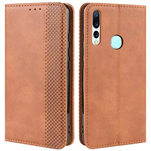 HualuBro Handyhülle für UMIDIGI A5 Pro Hülle, Retro Leder Stoßfest Klapphülle Schutzhülle Handytasche LederHülle Flip Case Cover für UMIDIGI A5 Pro Tasche, Braun von HualuBro