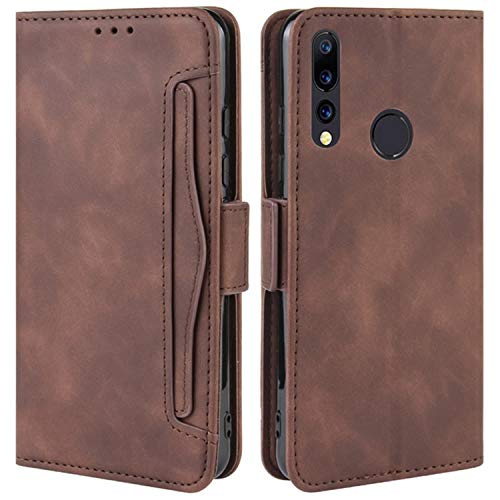 HualuBro Handyhülle für UMIDIGI A5 Pro Hülle Leder, Flip Case Cover Stoßfest Klapphülle Handytasche Schutzhülle für UMIDIGI A5 Pro Tasche (Braun) von HualuBro