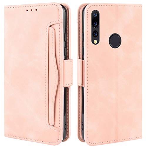 HualuBro Handyhülle für UMIDIGI A5 Pro Hülle Leder, Flip Case Cover Stoßfest Klapphülle Handytasche Schutzhülle für UMIDIGI A5 Pro Tasche (Pink) von HualuBro