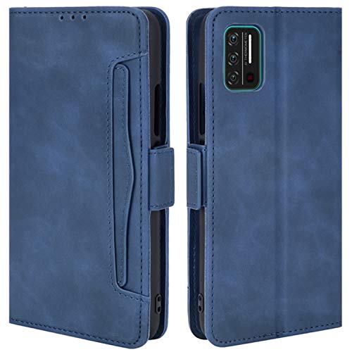 HualuBro Handyhülle für UMIDIGI A7S Hülle Leder, Flip Case Cover Stoßfest Klapphülle Handytasche Schutzhülle für UMIDIGI A7S Tasche (Blau) von HualuBro