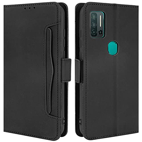HualuBro Handyhülle für Ulefone Note 11P Hülle Leder, Flip Case Cover Stoßfest Klapphülle Handytasche LederHülle Schutzhülle für Ulefone Note 11P Tasche (Schwarz) von HualuBro
