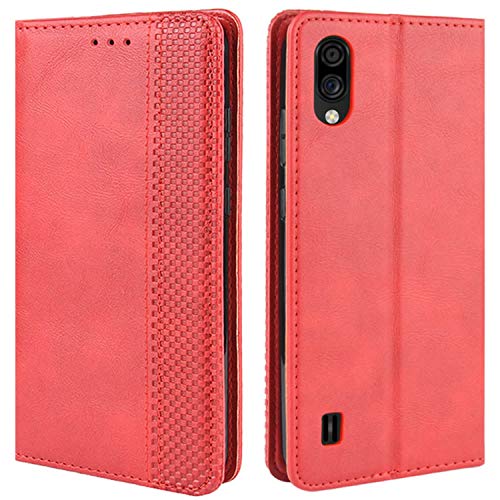 HualuBro Handyhülle für ZTE Blade A5 2020 Hülle, Retro Leder Stoßfest Klapphülle Schutzhülle Handytasche LederHülle Flip Case Cover für ZTE Blade A5 2020 Tasche, Rot HualuBro Handyhülle für ZTE Blade A5 2020 Hülle, Retro Leder Stoßfest Klapphülle Schutzhülle Handytasche LederHülle Flip Case Cover für ZTE Blade A5 2020 Tasche, Rot von HualuBro