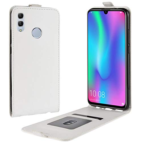 HualuBro Huawei P Smart 2019 Hülle, Premium PU Leder Brieftasche Schutzhülle HandyHülle [Magnetic Closure] Handytasche Flip Case Cover für Huawei P Smart 2019 Tasche (Weiß) von HualuBro