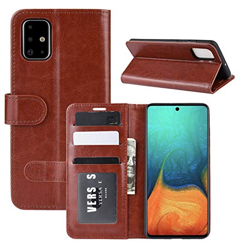 HualuBro Samsung Galaxy A Quantum Hülle, Retro PU Leder Brieftasche Schutzhülle HandyHülle Handytasche Leather Wallet Flip Case Cover für Samsung Galaxy A Quantum Tasche - Braun HualuBro Samsung Galaxy A Quantum Hülle, Retro PU Leder Brieftasche Schutzhülle HandyHülle Handytasche Leather Wallet Flip Case Cover für Samsung Galaxy A Quantum Tasche - Braun von HualuBro