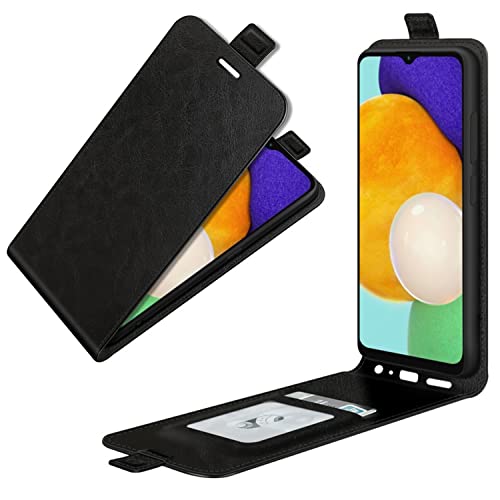 HualuBro Samsung Galaxy A04s / A13 5G Hülle, Premium PU Leder Magnetisch HandyHülle Schutzhülle Handytasche LederHülle Flip Case Cover für Samsung Galaxy A13 5G Tasche (Schwarz) von HualuBro