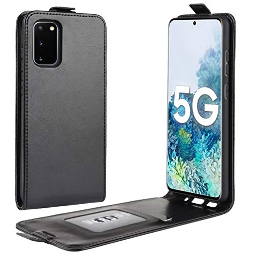 HualuBro Samsung Galaxy S20 FE Hülle, Premium PU Leder Brieftasche Schutzhülle HandyHülle [Magnetic Closure] Handytasche Flip Case Cover für Samsung Galaxy S20 FE 4G 5G Tasche (Schwarz) von HualuBro