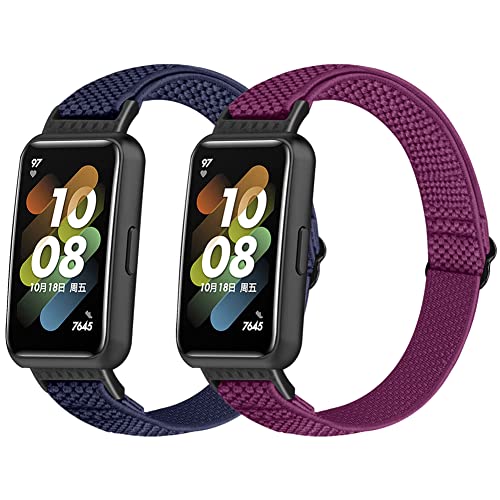 Huamanlou 2 Stück Elastisch Armband Kompatibel mit Huawei Band 7/Huawei Band 7 NFC, Nylon Verstellbarer Ersatzarmband Armbänder Sport Uhrenarmband Damen Herren Huamanlou 2 Stück Elastisch Armband Kompatibel mit Huawei Band 7/Huawei Band 7 NFC, Nylon Verstellbarer Ersatzarmband Armbänder Sport Uhrenarmband Damen Herren von Huamanlou