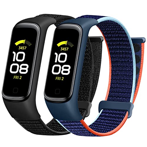 Huamanlou Armband Kompatibel mit Samsung Galaxy Fit 2 Armband, Nylon Atmungsaktives Verstellbares Uhrenarmband Sport Ersatzarmband für Galaxy Fit 2 von Huamanlou