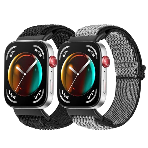 Huamanlou Elastisches Armband Kompatibel mit Huawei Watch Fit 3, Nylon Verstellbares Sport Loop Ersatzarmband für Huawei Watch Fit 3 Herren Damen Huamanlou Elastisches Armband Kompatibel mit Huawei Watch Fit 3, Nylon Verstellbares Sport Loop Ersatzarmband für Huawei Watch Fit 3 Herren Damen von Huamanlou