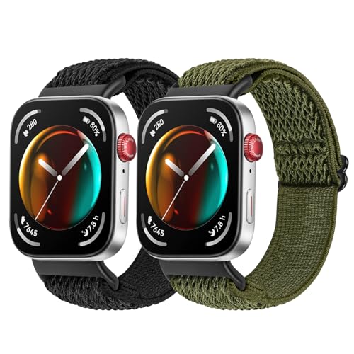 Huamanlou Elastisches Armband Kompatibel mit Huawei Watch Fit 3, Nylon Verstellbares Sport Loop Ersatzarmband für Huawei Watch Fit 3 Herren Damen Huamanlou Elastisches Armband Kompatibel mit Huawei Watch Fit 3, Nylon Verstellbares Sport Loop Ersatzarmband für Huawei Watch Fit 3 Herren Damen von Huamanlou