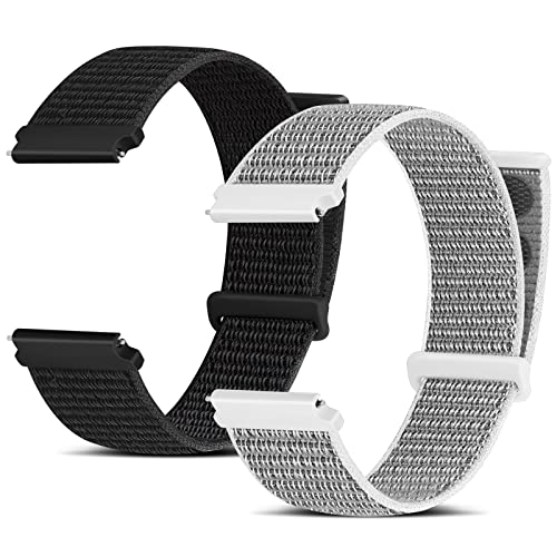 Huamanlou Nylon Uhrenarmbänder, 16mm 18mm 20mm 22mm Schnellverschluss Armband für Herren Damen, Verstellbare Aatmungsaktive Gewebte Sport Armband Huamanlou Nylon Uhrenarmbänder, 16mm 18mm 20mm 22mm Schnellverschluss Armband für Herren Damen, Verstellbare Aatmungsaktive Gewebte Sport Armband von Huamanlou