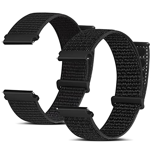 Huamanlou Nylon Uhrenarmbänder, 16mm 18mm 20mm 22mm Schnellverschluss Armband für Herren Damen, Verstellbare Aatmungsaktive Gewebte Sport Armband Huamanlou Nylon Uhrenarmbänder, 16mm 18mm 20mm 22mm Schnellverschluss Armband für Herren Damen, Verstellbare Aatmungsaktive Gewebte Sport Armband von Huamanlou
