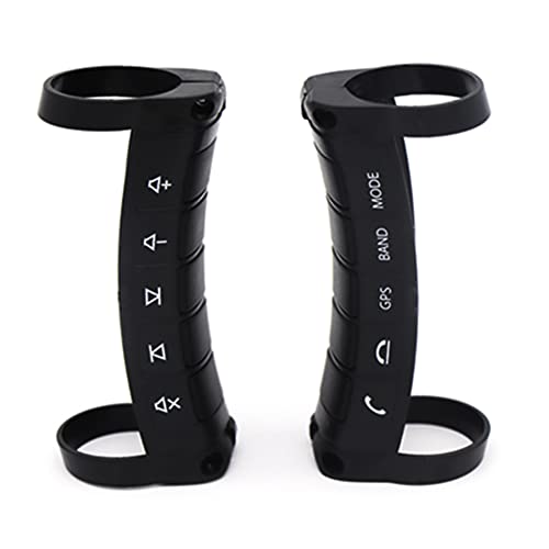 Auto Lenkradsteuerung Universal,2 Stück Auto DVD GPS Player Wireless Fernbedienung Auto Lenkradfernbedienung Controller Auto Lenkrad Steuertaste Auto DVD GPS Stereo Lenkradtaste von Huamengyuan