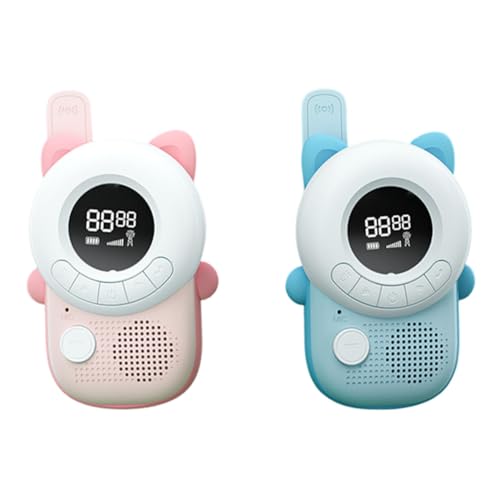 Huamengyuan Kinder Walkie Talkie Baby Spielzeug Wiederaufladbar Draußen Spielzeug Walki Talki mit Taschenlampe Geschenk für Junge und Mädchen ab 3 Jahre 3 Meilen Reichweite Einkaufen Freien Camping von Huamengyuan