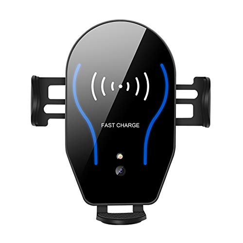 X8 Smart Automatisch Wireless Charger, 360 Grad Drehung Kabelloses Handy Autoladegerät Auto Vent Halterung Universal Handyhalterung, Automatisches Spannen,Schnellladung, für Android IOS Smartphones von Huamengyuan