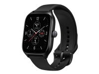 Amazfit GTS 4 - Aluminiumlegierung - Smartwatch mit Armband - Fluorelastomer - unendlich schwarz - Handgelenkgröße: 140-200 mm - Display 1,75 - Wi-Fi, Bluetooth - 27 g von Huami