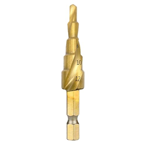 Spiralnut Stufenbohrer HSS Stufenbohrer 4-12mm, Kegelbohrer Hochgeschwindigkeitsstahl Metallbohrer für DIY Metall Holz Kunststoff Spiralnut Stufenbohrer HSS Stufenbohrer 4-12mm, Kegelbohrer Hochgeschwindigkeitsstahl Metallbohrer für DIY Metall Holz Kunststoff von Huamirra