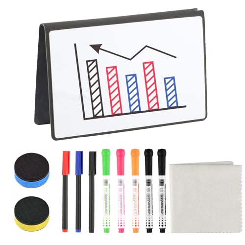 A5 Mini Whiteboard, A5 Whiteboard Notizbuch Notizblock, Kleine Tragbar Abwischbares White Boardfür Büro Schule Zuhause Schreibtisch Listen, mit Stifte und Radiergummi A5 Mini Whiteboard, A5 Whiteboard Notizbuch Notizblock, Kleine Tragbar Abwischbares White Boardfür Büro Schule Zuhause Schreibtisch Listen, mit Stifte und Radiergummi von HuangXinyu