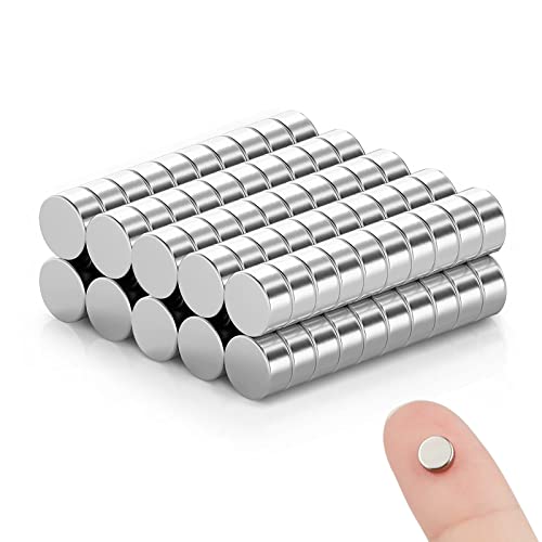 100Pcs Neodym Magnete Set Extra Stark, Magnet Stark Rund 6x2.6mm, Kleine Magnete, für Whiteboard Crafts&Home&Kitchen&Office&School von Huanmin