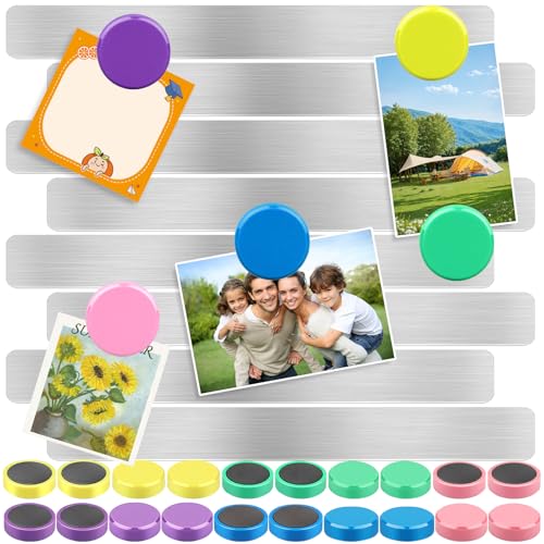 8 Stück Magnetic Memo Board, Magnettafel Memotafel, 30x3cm Selbstklebend Magnetleisten Silber Magnettafel, Memoboard Magnetisch, Mit 20 Stück Starke Magnete für Büro, Pinnwand, Fotowand, Kühlschrank 8 Stück Magnetic Memo Board, Magnettafel Memotafel, 30x3cm Selbstklebend Magnetleisten Silber Magnettafel, Memoboard Magnetisch, Mit 20 Stück Starke Magnete für Büro, Pinnwand, Fotowand, Kühlschrank von Huanmin