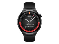 Huawei Watch 4 - Edelstahl - intelligente Uhr mit Riemen - Flouroelastomer - schwarz - Handgelenkgrö von Huawei Technologies