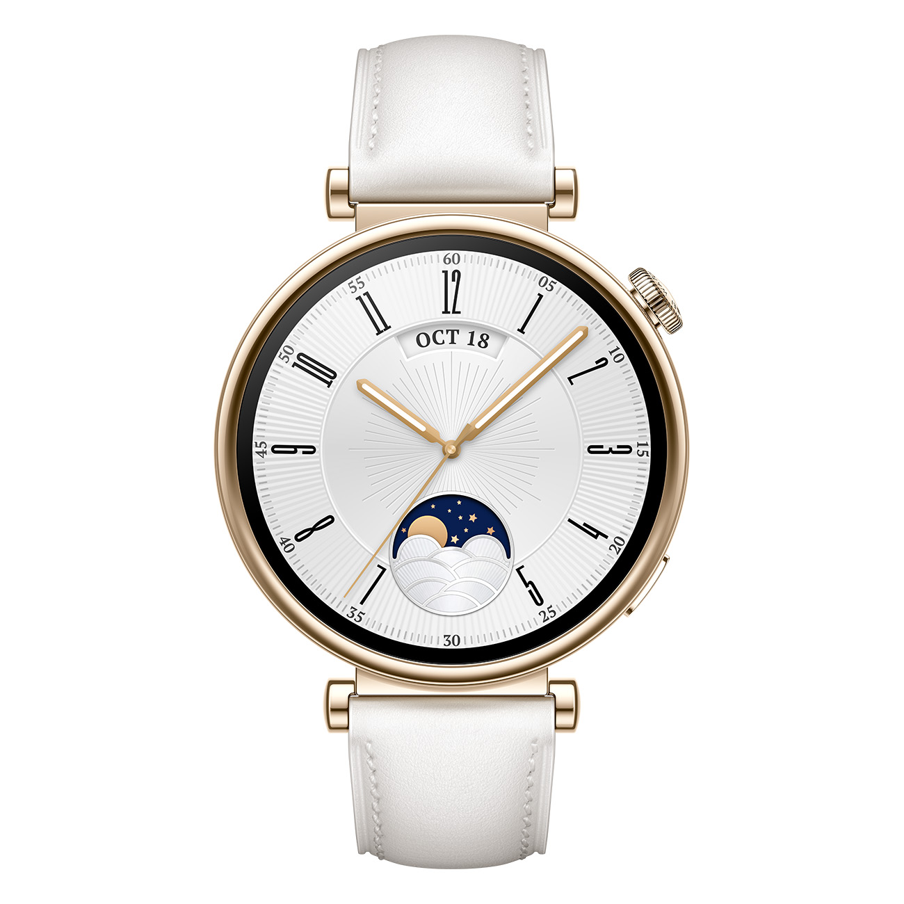 HUAWEI WATCH GT4 41mm Wei? | Smartwatch | 41mm / 1.32 Zoll | 466 x 466 AMOLED Display | 5 ATM Wasserdichtigkeit | IP68-Zertifizierung | BT, NFC, GPS von Huawei