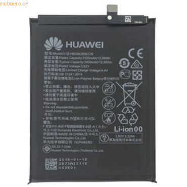 Huawei Akku für Huawei P20 DUAL (EML-L29) Li-Pol 3,8 Volt 3400 mAh sch von Huawei